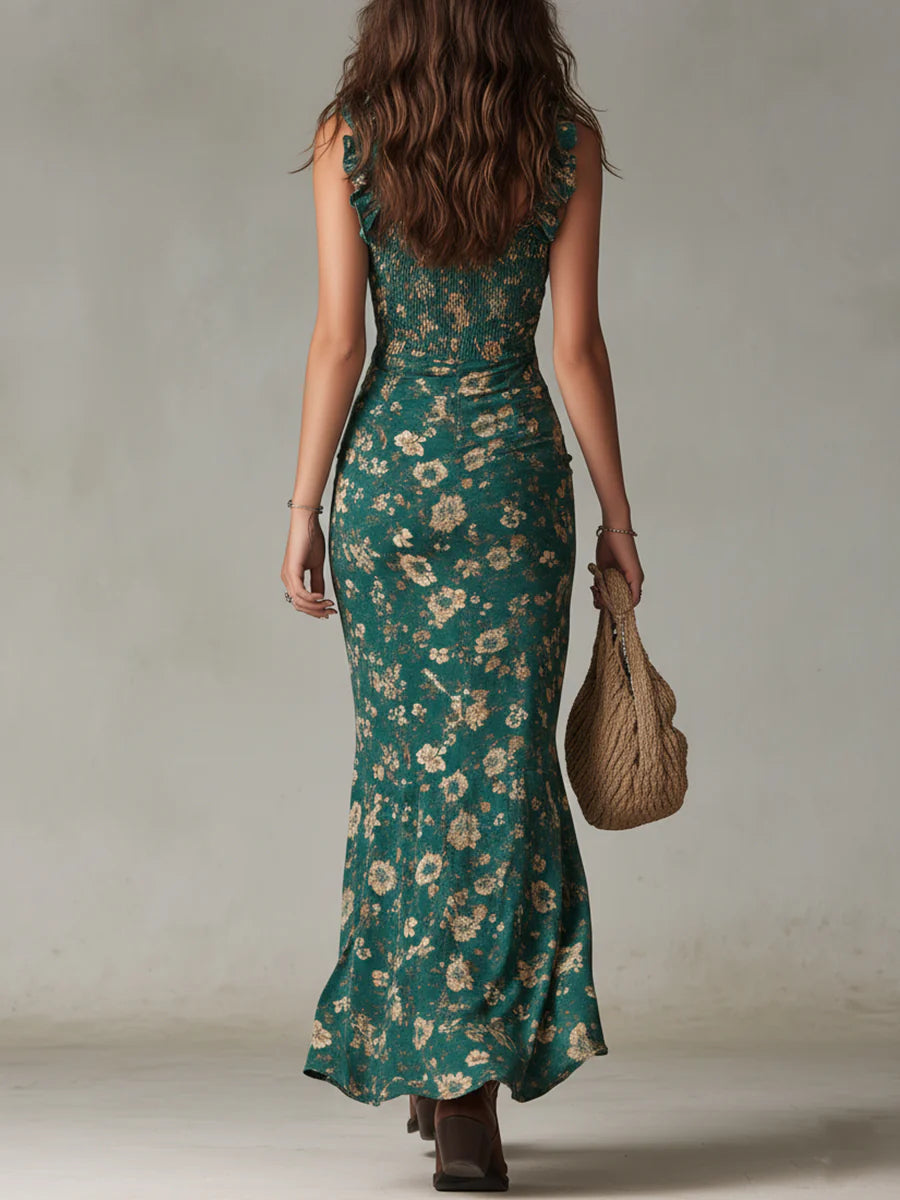 Alma | Abito maxi floreale boho