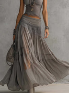 Ginevra | Set Pizzo e Gonna Plissettata