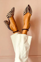 Selene | Décolleté Zebra Couture
