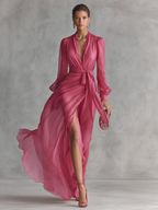 Noemi | Abito Chiffon con Perline