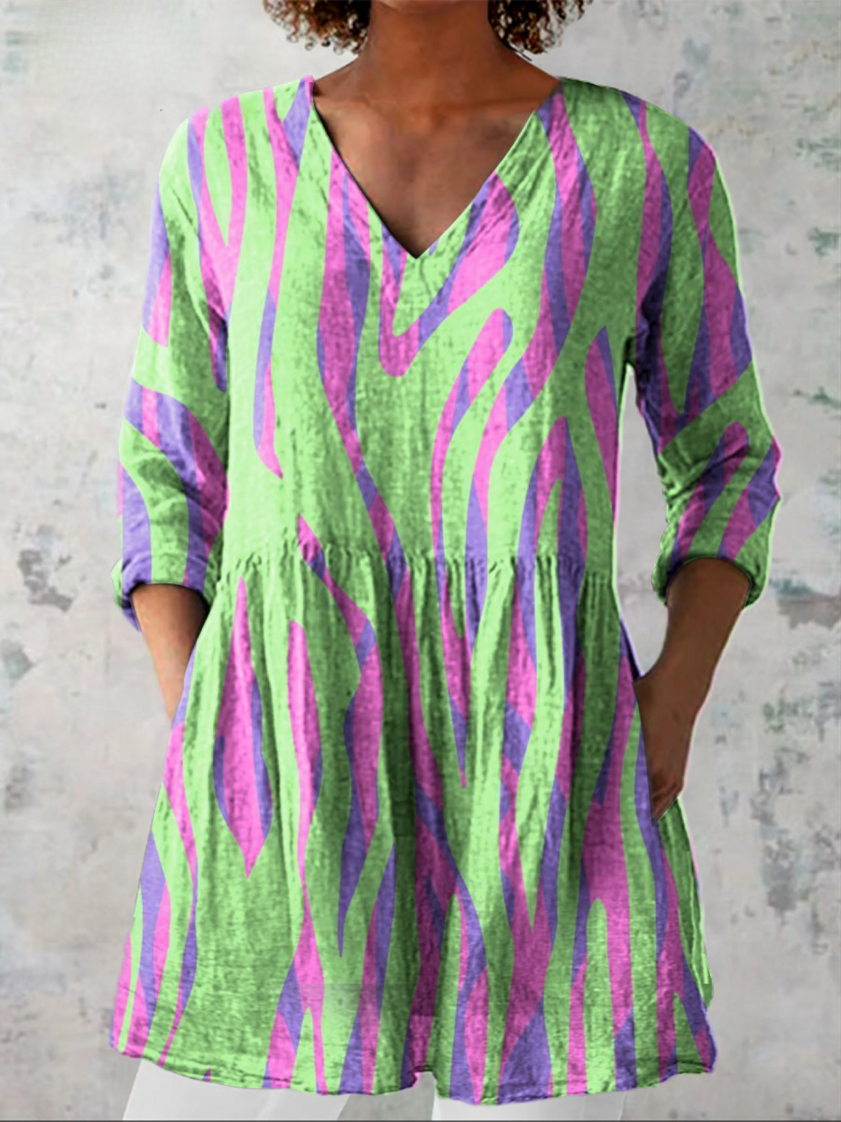 Oceana | Blusa Lunga con Scollo a V
