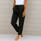 Susy | Pantaloni Stretch in Lino Premium