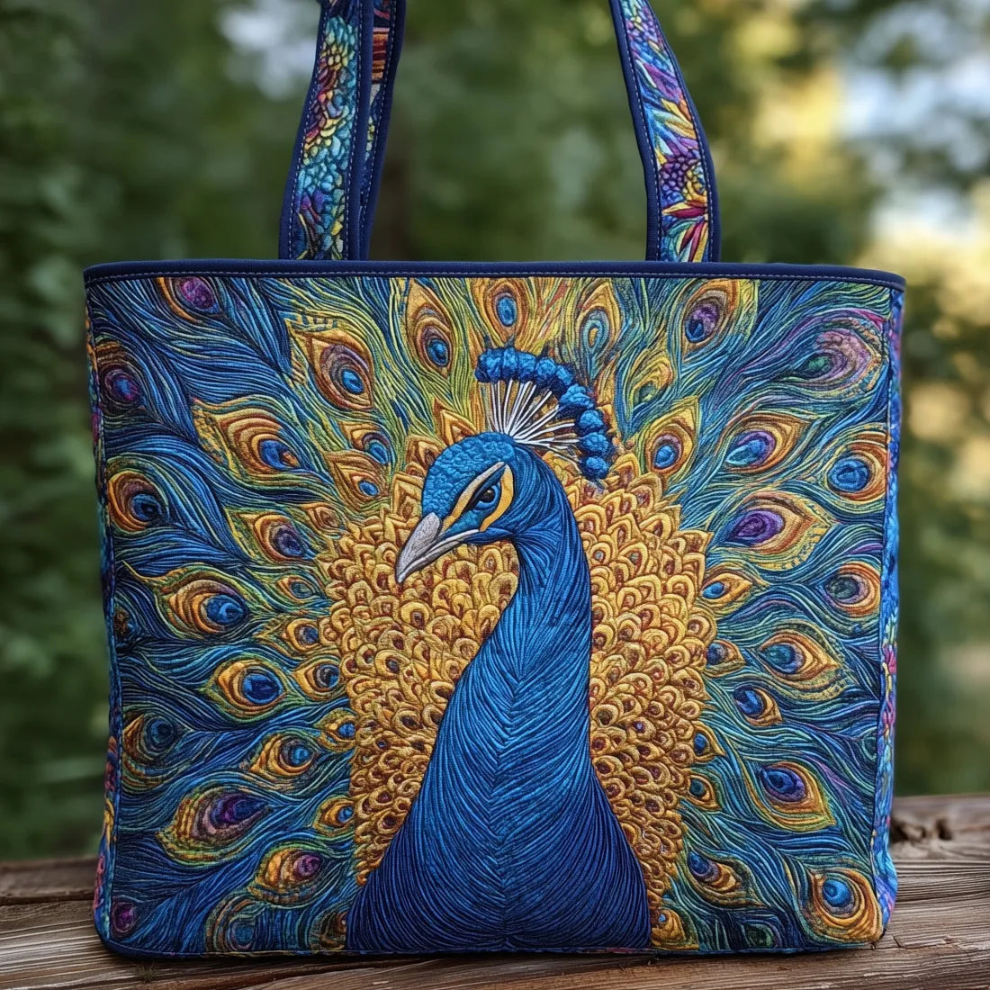 Borsa Trapuntata Pavone Reale