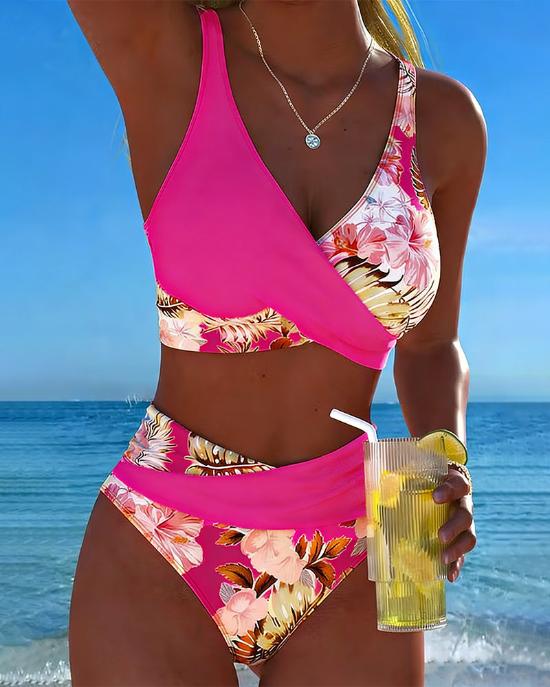 Jolina | Bikini a Contrasto Floreale