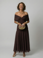 Calen | Abito Midi Off Shoulder