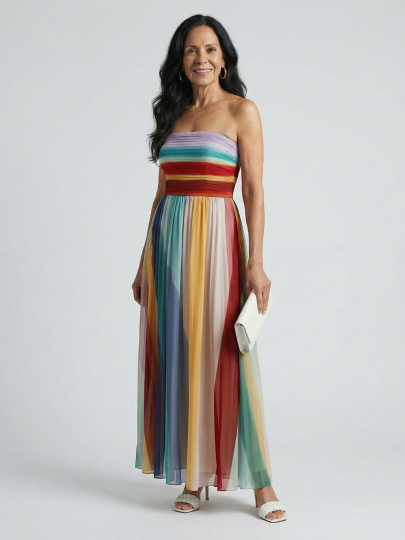 Serena | Maxi Dress a Strisce