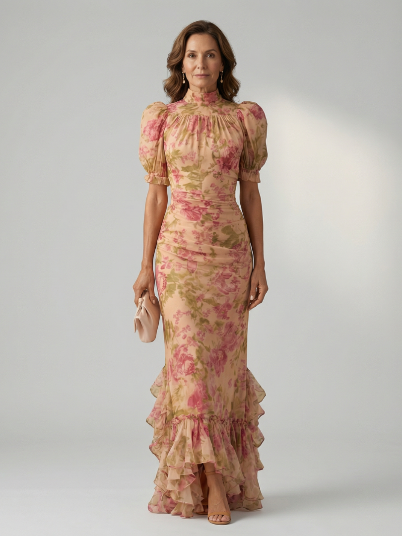 Vianne | Abito Maxi Collo Alto