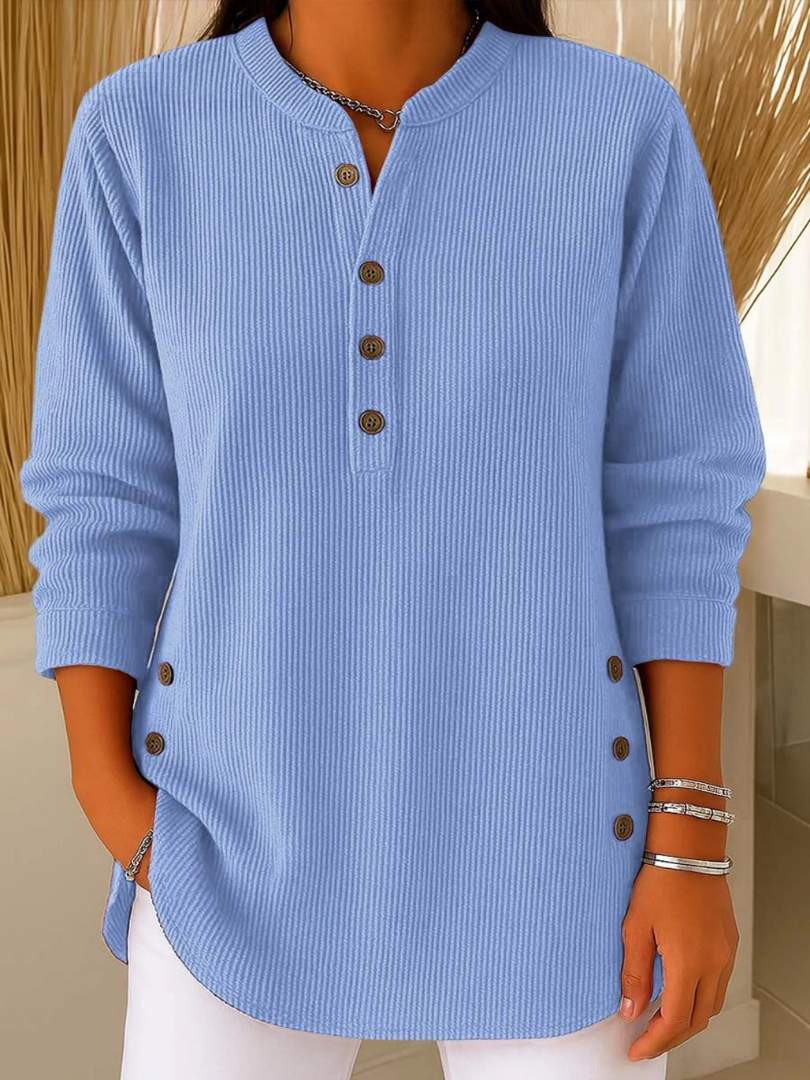 Nieves | Tunica Henley Bottoni