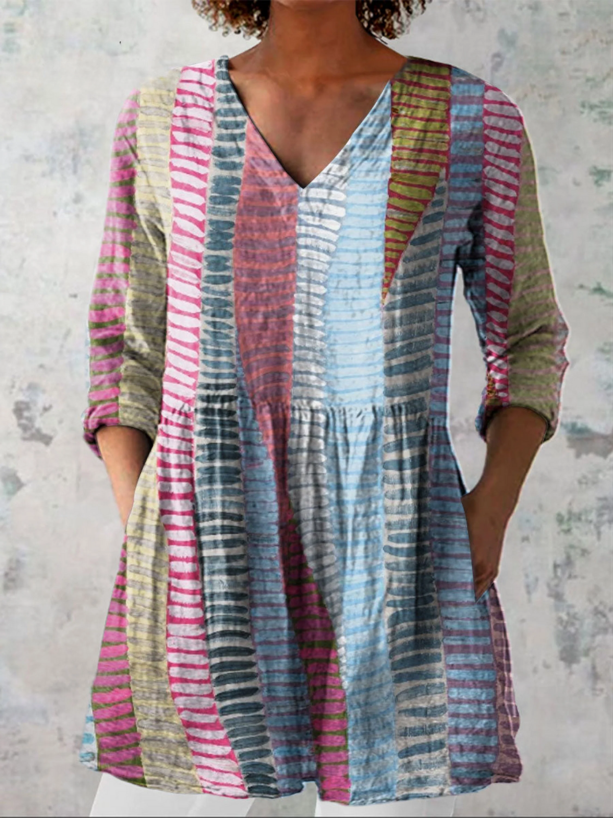 Anita | Blusa Lunga con Scollo a V