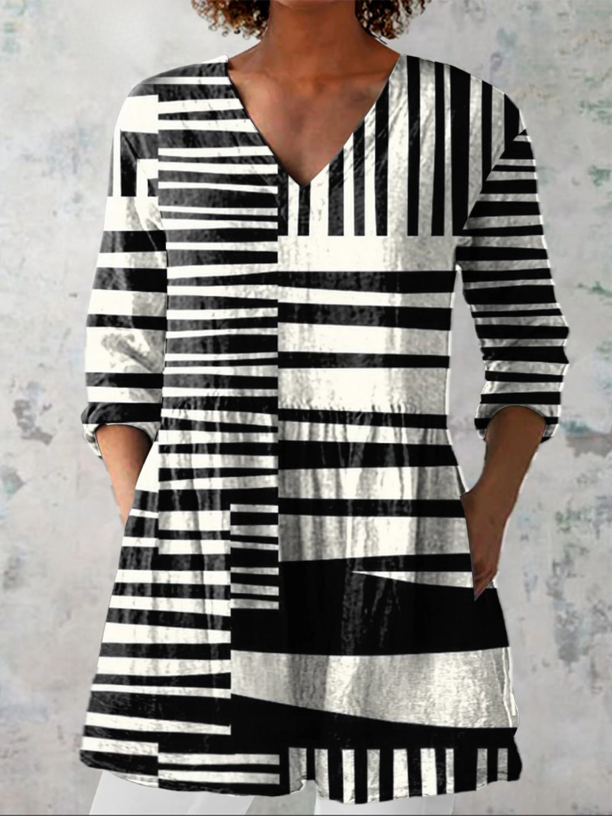 Sofia | Blusa Lunga con Scollo a V