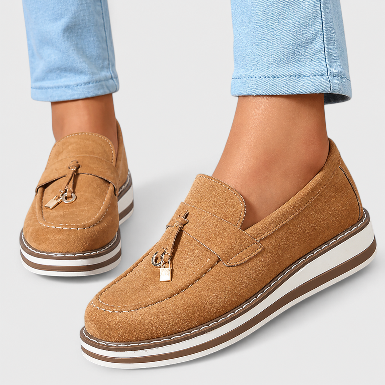 Halo™ | Mocassini Casual Rotondi