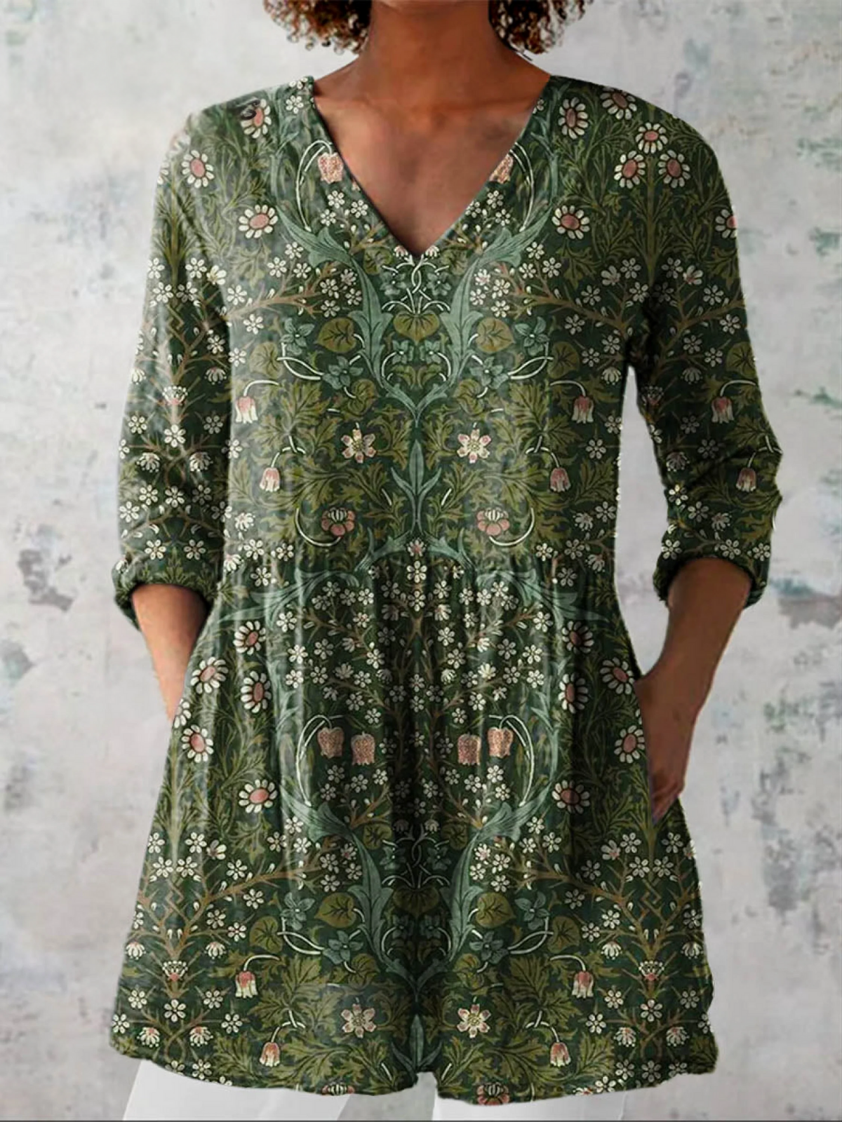 Giulia | Blusa Lunga con Scollo a V