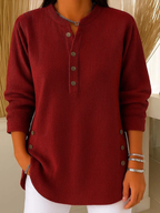 Nieves | Tunica Henley Bottoni