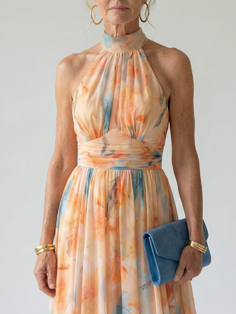 Elin | Abito Midi Halter