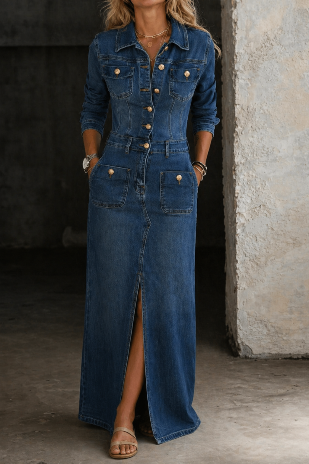Leila | Giacca in Denim Classica e Comoda
