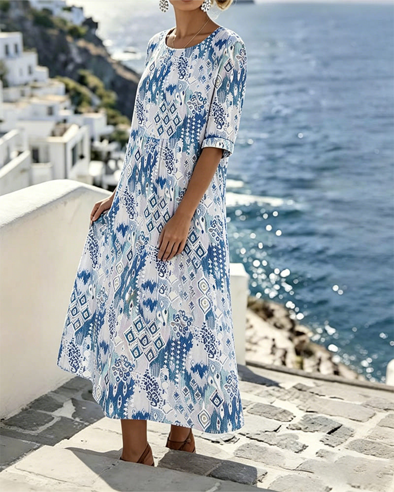 Emma | Abito Midi Vintage Floreale