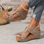 Freda | Sandali Zeppa con Zip