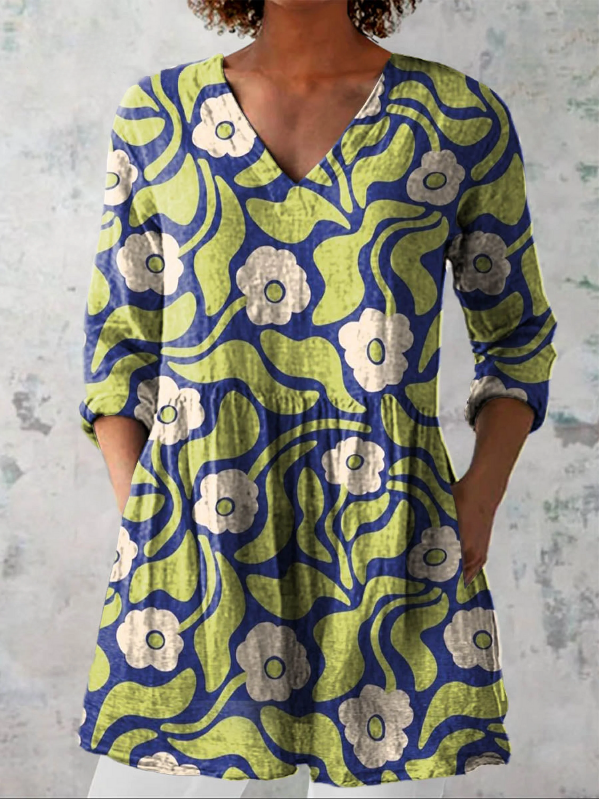 Elodia | Blusa Lunga con Scollo a V
