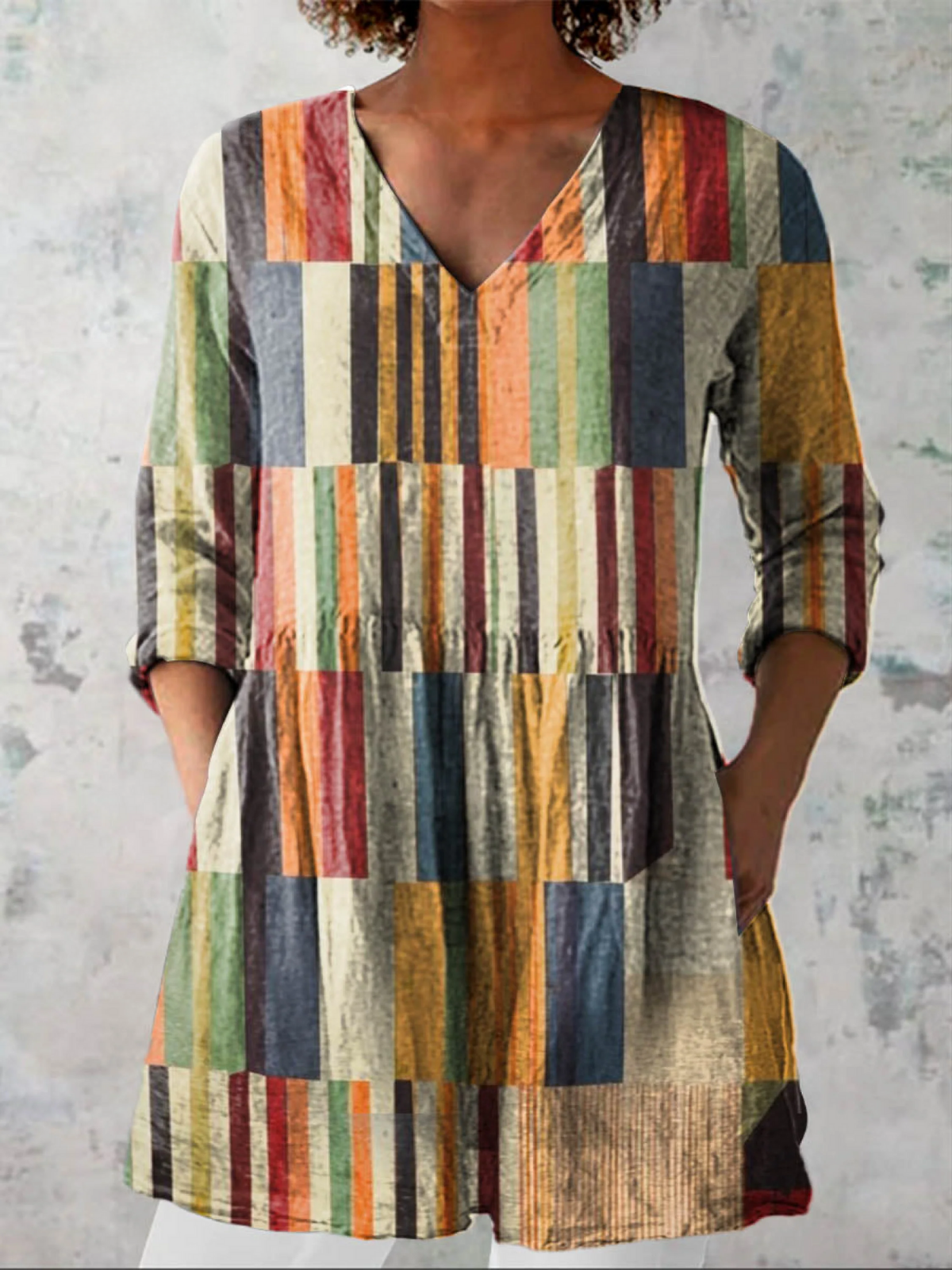 Cloe | Blusa Lunga con Scollo a V
