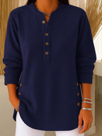 Nieves | Tunica Henley Bottoni