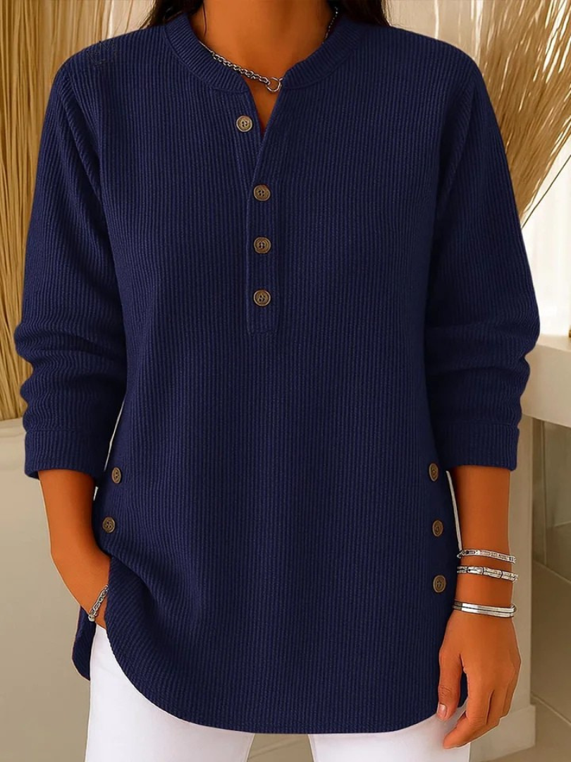 Nieves | Tunica Henley Bottoni