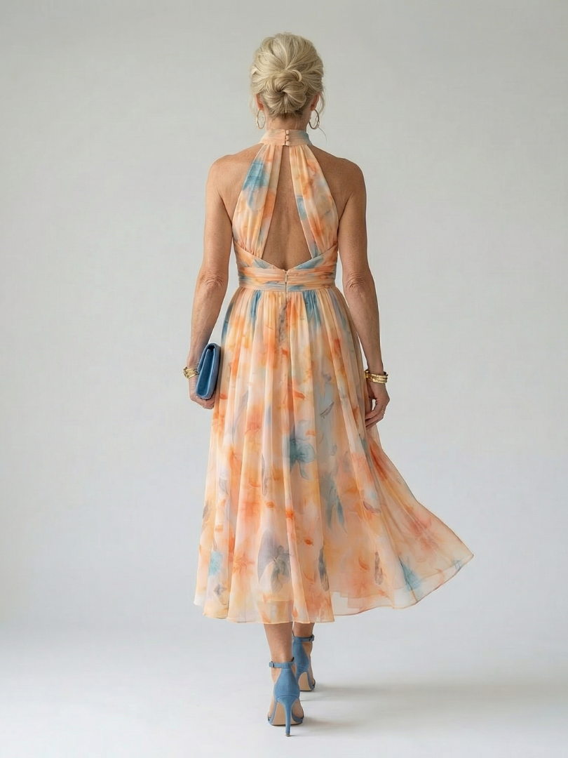 Elin | Abito Midi Halter