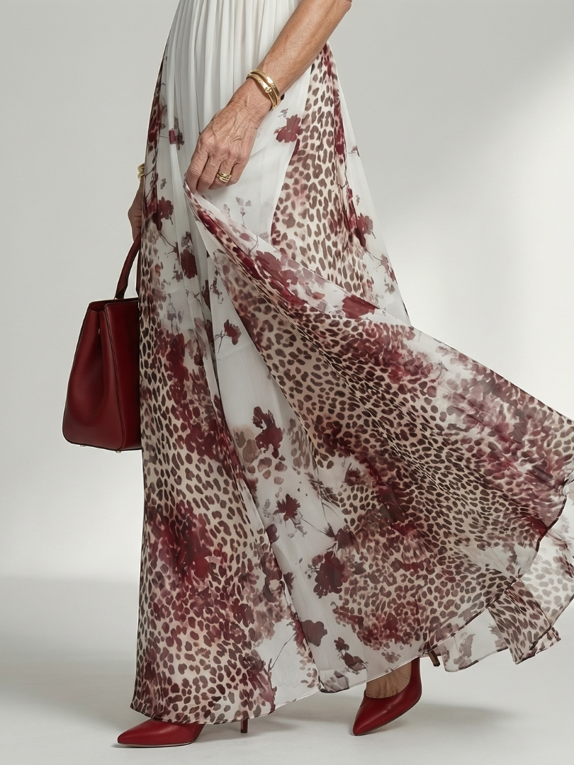 Orlune | Vestito Maxi Pieghettato