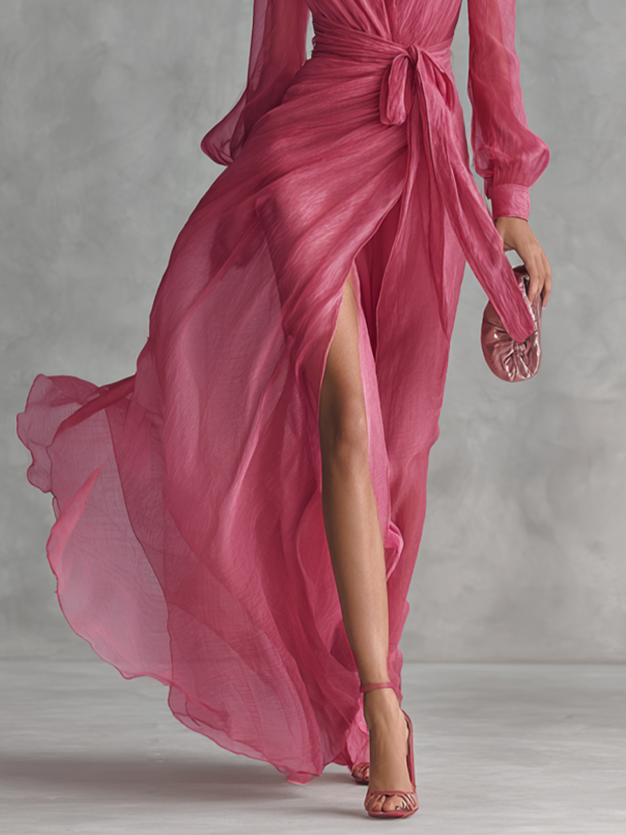 Noemi | Abito Chiffon con Perline
