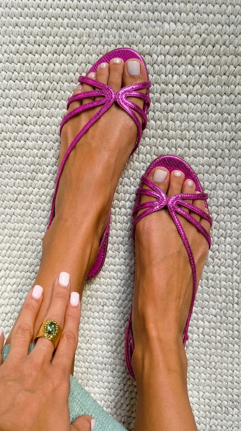 Ginevra | Sandali dorati eleganti