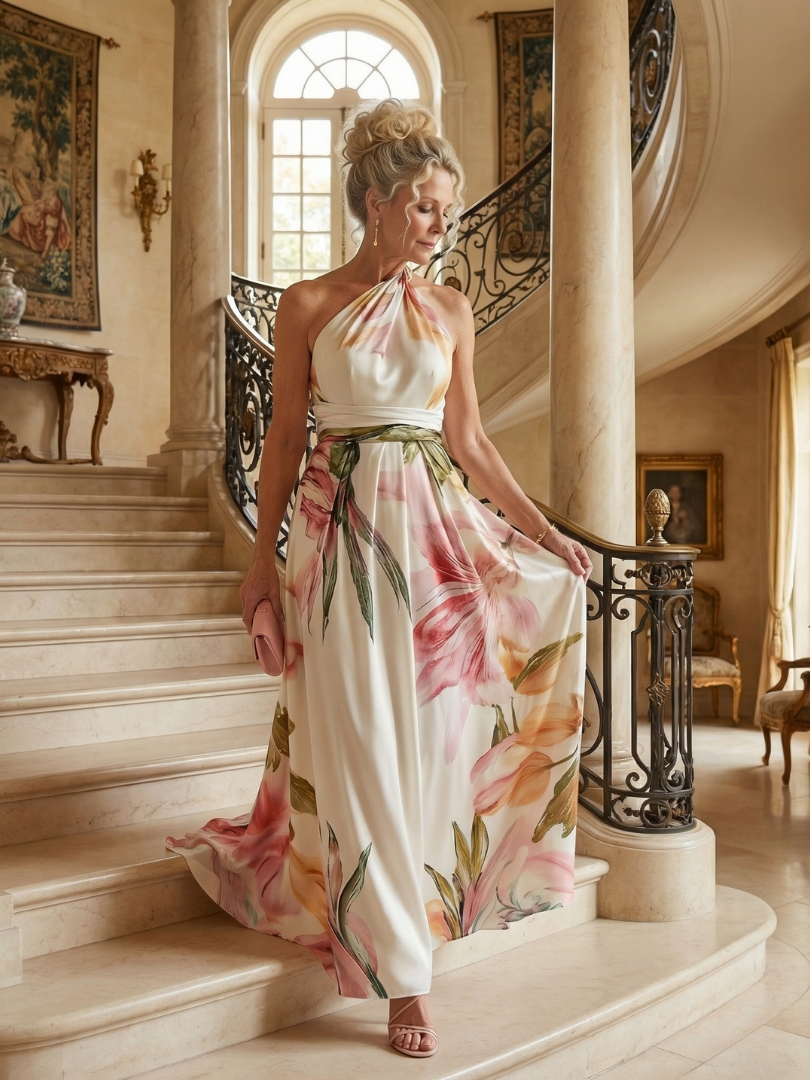 Amiel | Abito Maxi Floreale