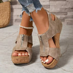 Freda | Sandali Zeppa con Zip