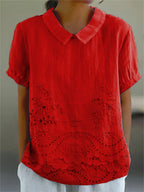 Lily | Camicia Ricamata a Fiori