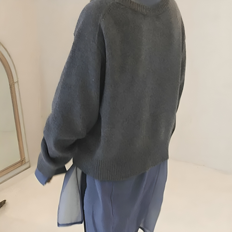 Luna | Cardigan con Bottoni Asimmetrici