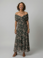 Calen | Abito Midi Off Shoulder