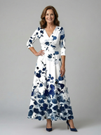 Celine | Abito Midi Collo Incrociato