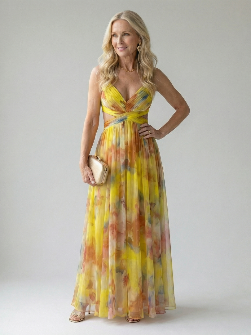 Isel | Abito Maxi Soft Wrap