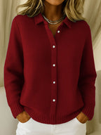 Cardigan Donna in Maglia con Bottoni
