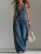 Sofia | Tuta in Denim Rilassata