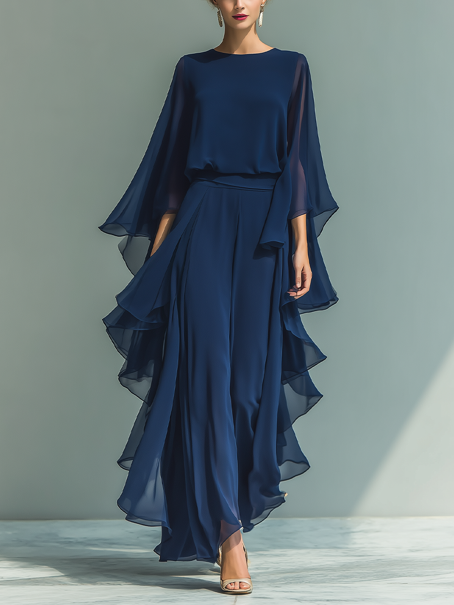 Margherita | Insieme Chiffon Blu Navy