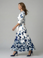 Celine | Abito Midi Collo Incrociato