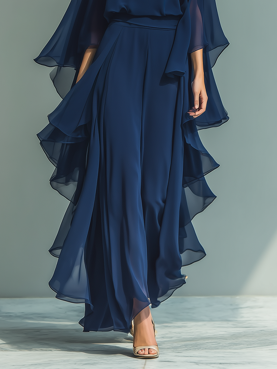 Margherita | Insieme Chiffon Blu Navy