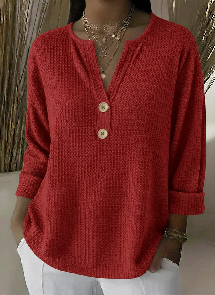 Lucía | Maglietta Henley Bottoni