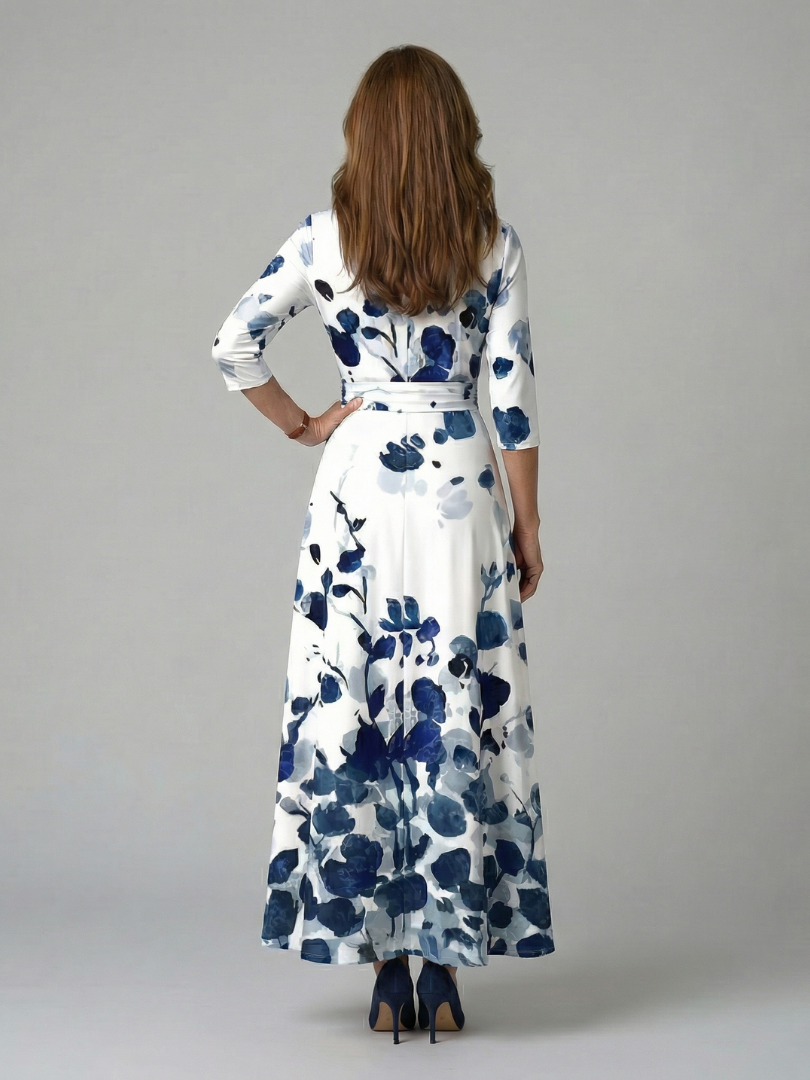 Celine | Abito Midi Collo Incrociato
