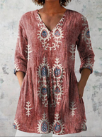 Elisa | Blusa Lunga con Scollo a V