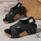 Freda | Sandali Zeppa con Zip