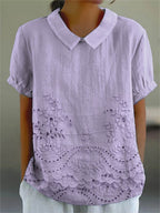 Lily | Camicia Ricamata a Fiori