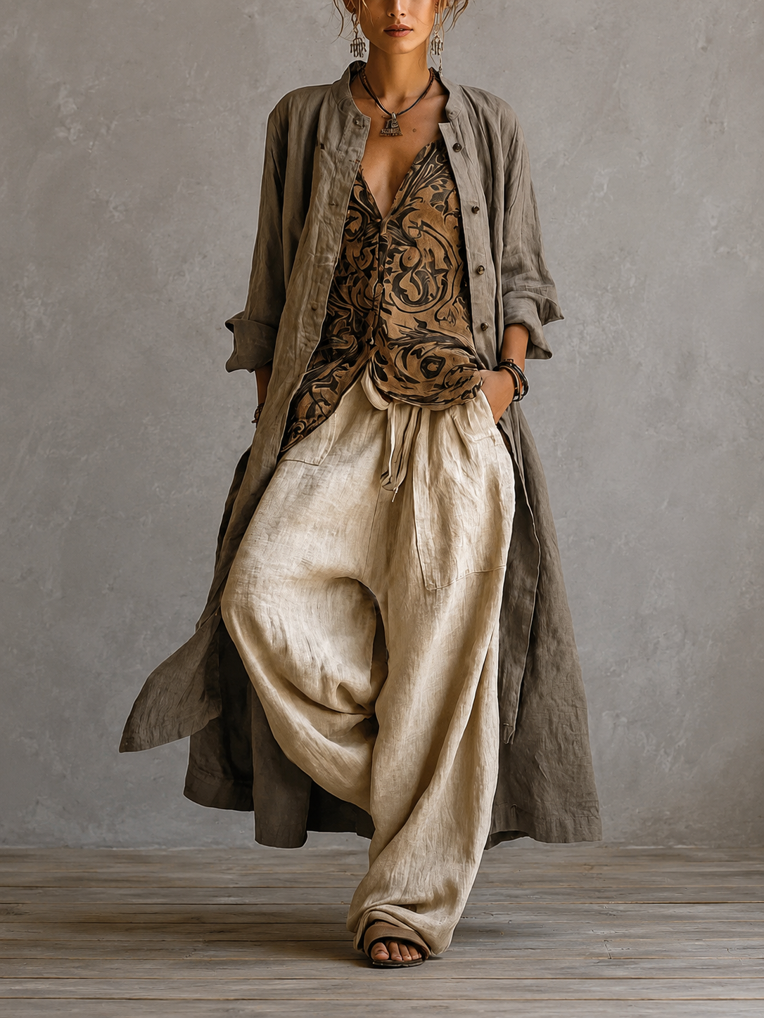 Patrizia | Set 3 Pezzi Lino & Cotone
