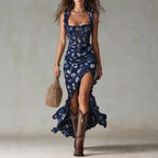 Alma | Abito maxi floreale boho