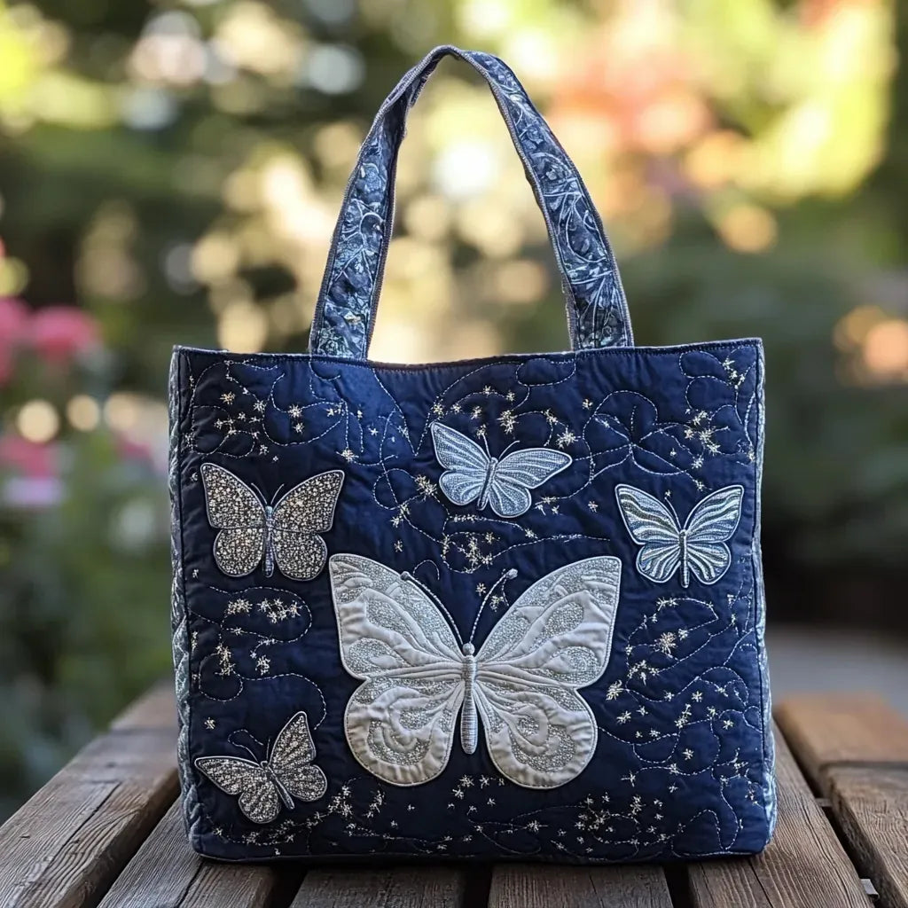 Borsa Artigianale Farfalla Argento