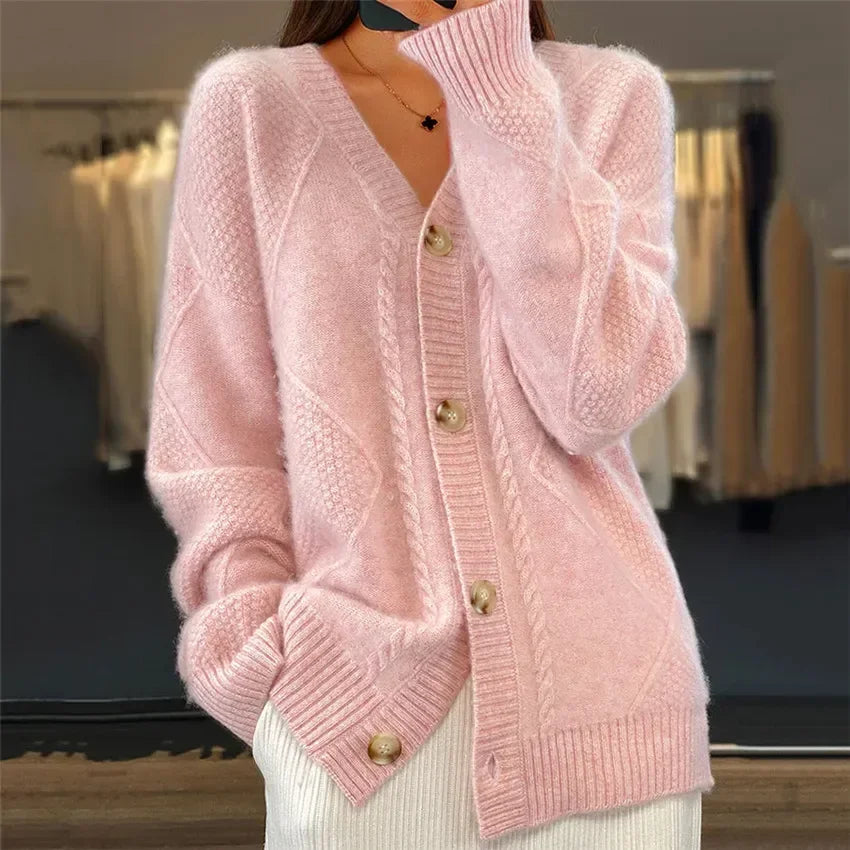 Lena | Cardigan Morbido con Bottoni
